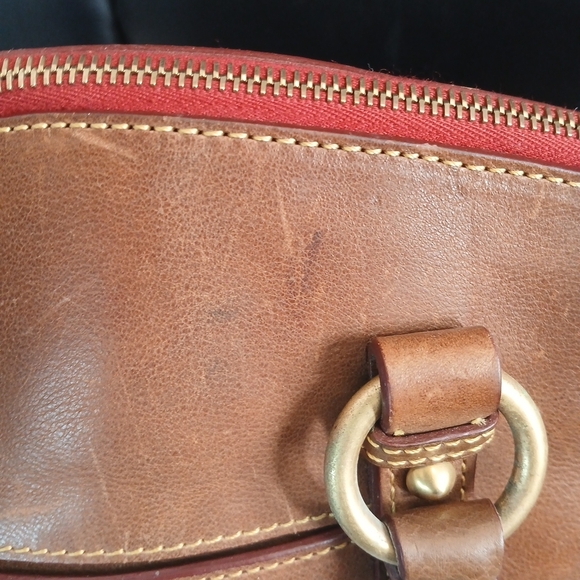 Classic Tan Leather Briefcase - Picture 13 of 13